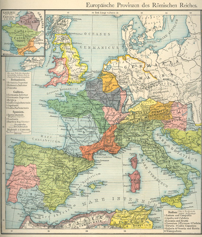 Historische Karte Europa von 0000