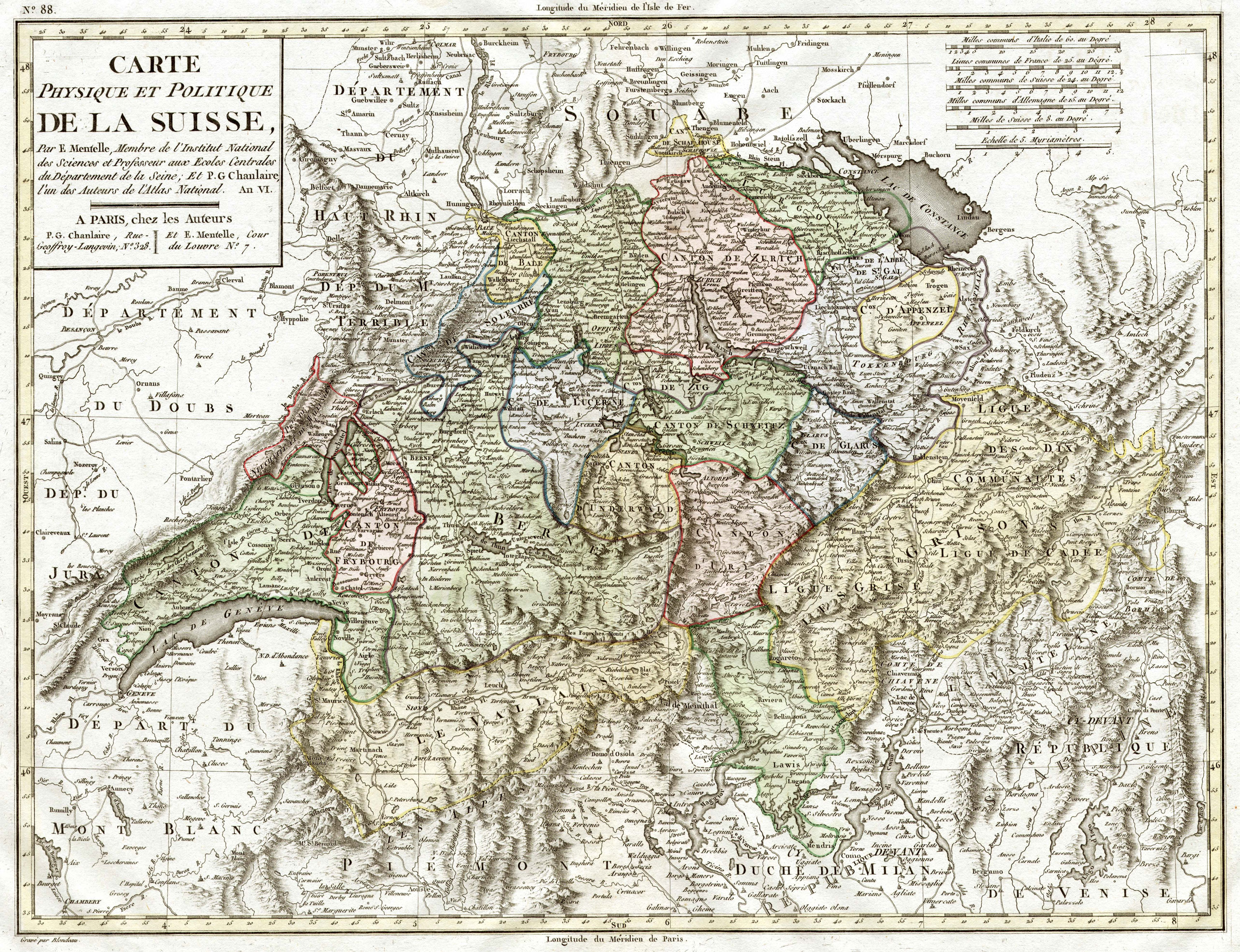 Geologische Karte Der Schweiz