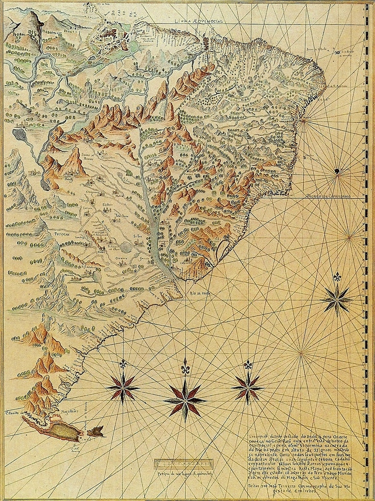 Historische Karte Brasilien von 1612