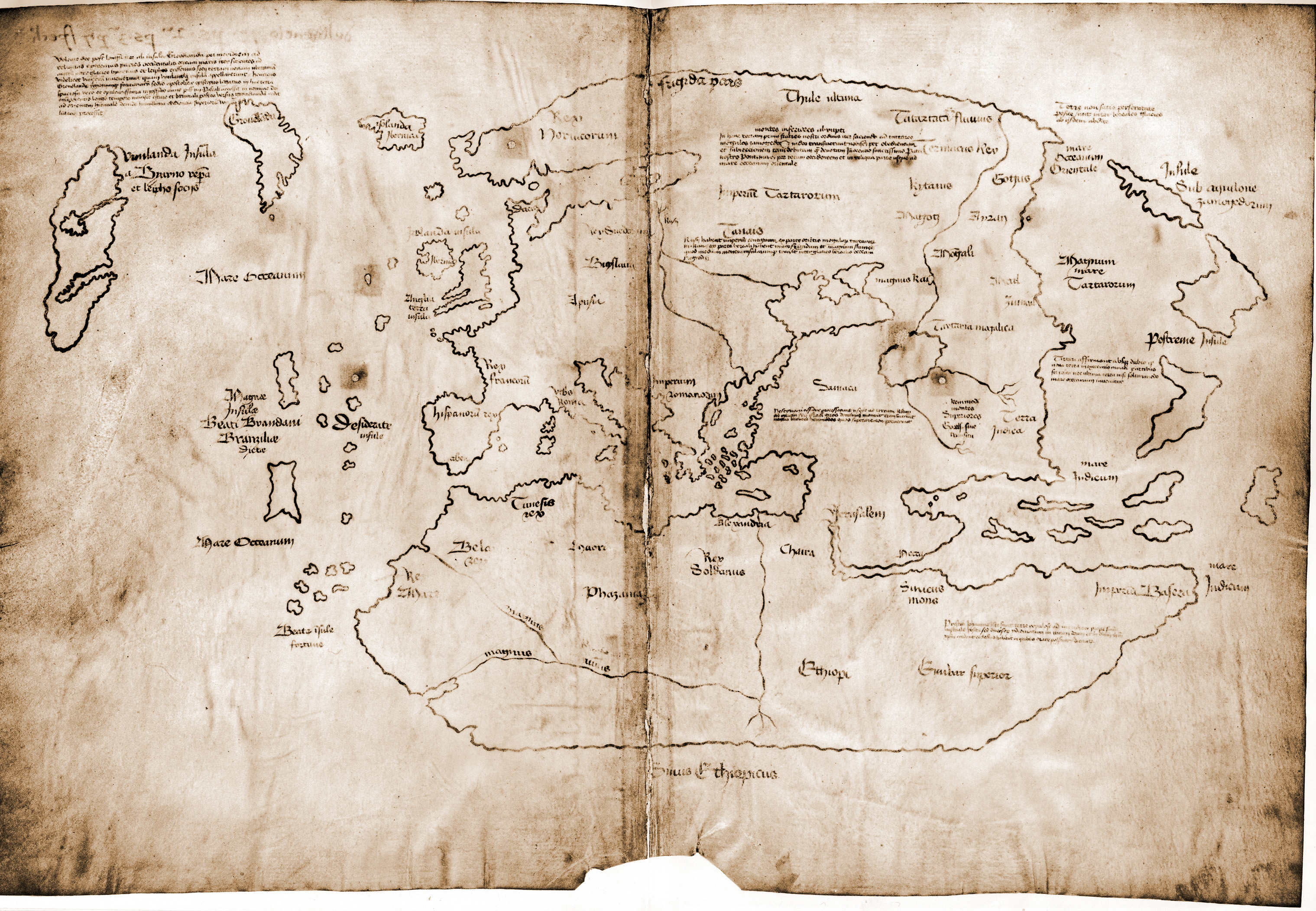 Historische Weltkarte von 1434
